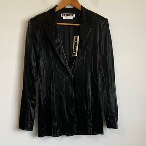 Rotate Birger‎ Christensen Women's Black Women's Blazer Small Polyurethane